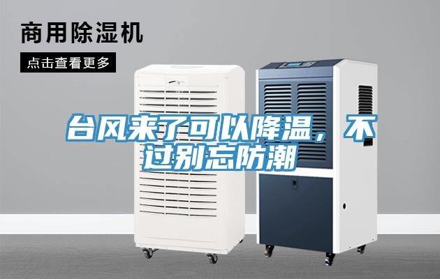 臺風(fēng)來了可以降溫，不過別忘防潮