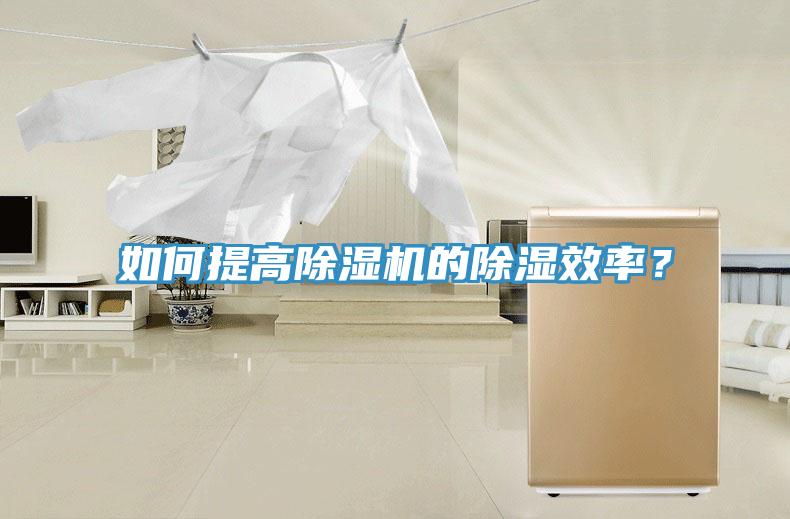 如何提高除濕機的除濕效率？