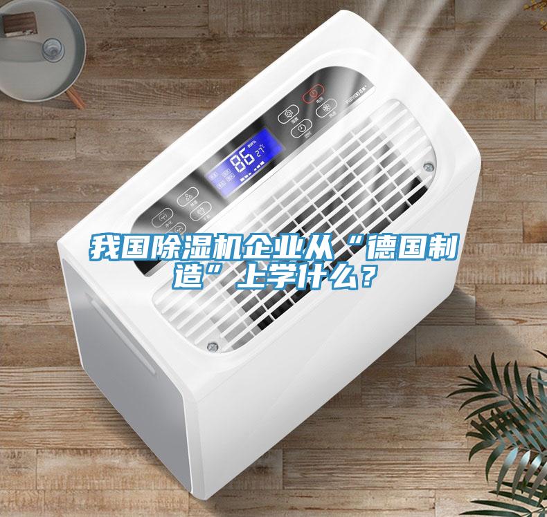 我國除濕機企業(yè)從“德國制造”上學什么？