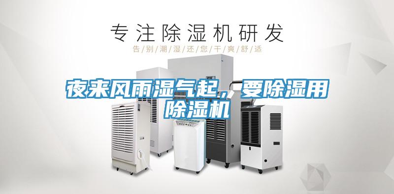 夜來風(fēng)雨濕氣起，要除濕用除濕機(jī)