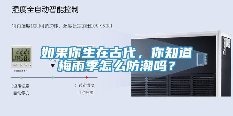 如果你生在古代，你知道梅雨季怎么防潮嗎？