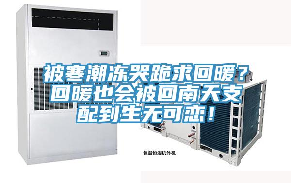 被寒潮凍哭跪求回暖？回暖也會(huì)被回南天支配到生無(wú)可戀！