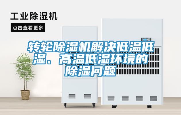 轉輪除濕機解決低溫低濕、高溫低濕環境的除濕問題