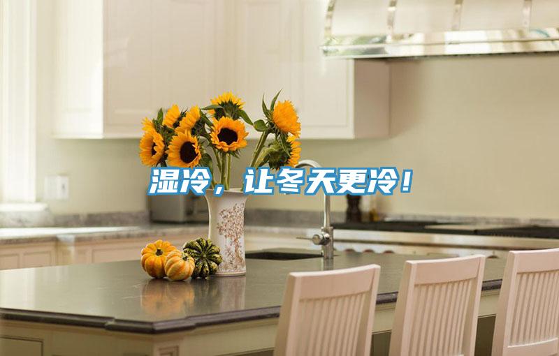 濕冷，讓冬天更冷！