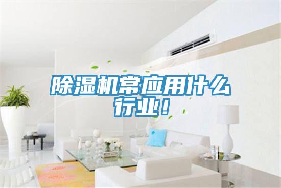 除濕機(jī)常應(yīng)用什么行業(yè)！