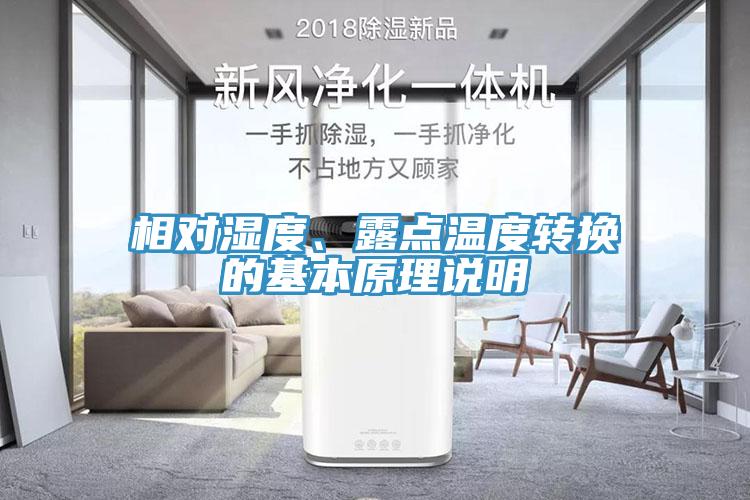 相對濕度、露點(diǎn)溫度轉(zhuǎn)換的基本原理說明