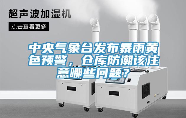 中央氣象臺發布暴雨黃色預警，倉庫防潮該注意哪些問題？