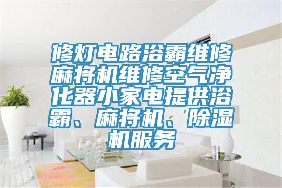 修燈電路浴霸維修麻將機維修空氣凈化器小家電提供浴霸、麻將機、除濕機服務