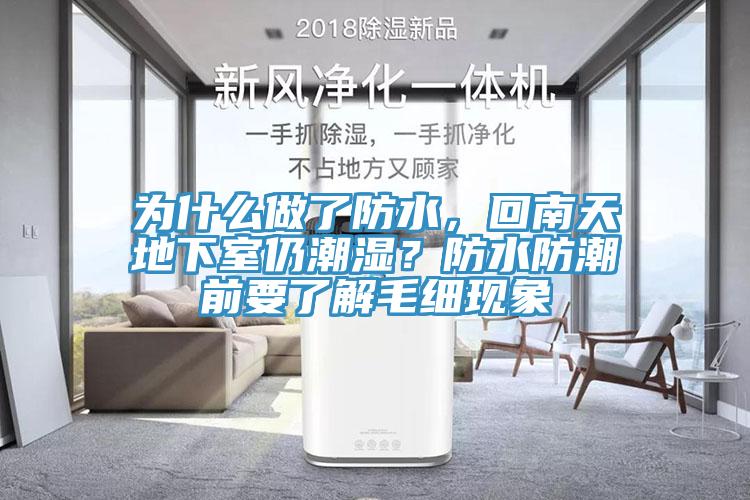 為什么做了防水，回南天地下室仍潮濕？防水防潮前要了解毛細現象