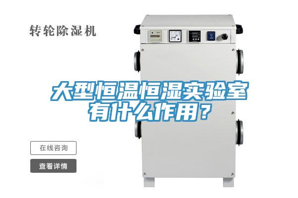 大型恒溫恒濕實驗室有什么作用？