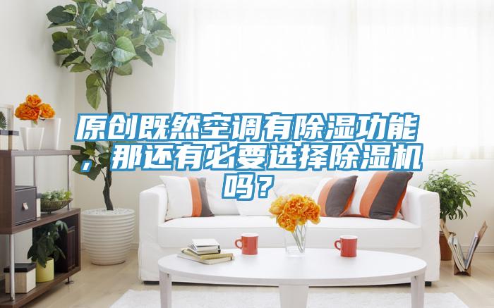 原創既然空調有除濕功能，那還有必要選擇除濕機嗎？