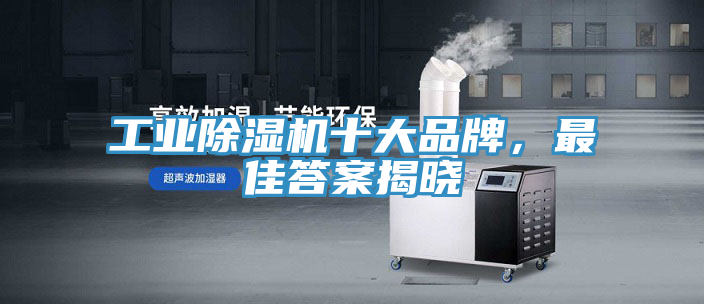 工業除濕機十大品牌，最佳答案揭曉