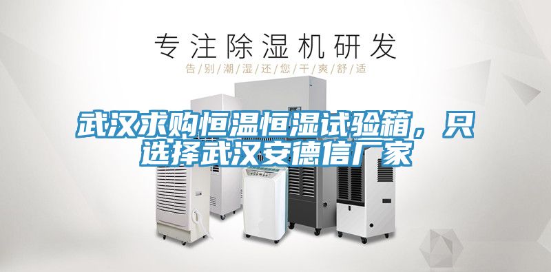 武漢求購(gòu)恒溫恒濕試驗(yàn)箱，只選擇武漢安德信廠(chǎng)家