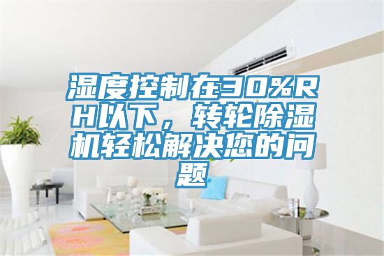 濕度控制在30%RH以下，轉(zhuǎn)輪除濕機(jī)輕松解決您的問(wèn)題