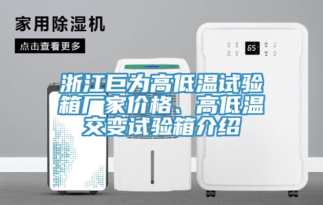 浙江巨為高低溫試驗(yàn)箱廠(chǎng)家價(jià)格、高低溫交變?cè)囼?yàn)箱介紹