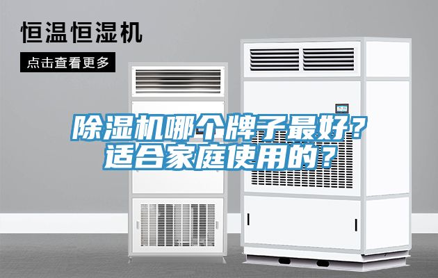除濕機(jī)哪個(gè)牌子最好？適合家庭使用的？