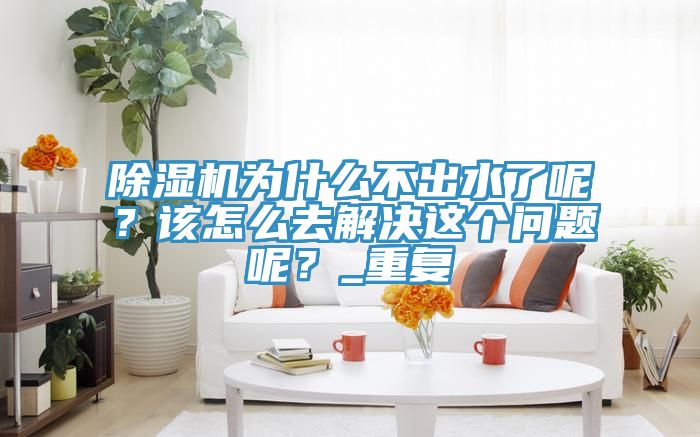 除濕機為什么不出水了呢？該怎么去解決這個問題呢？_重復